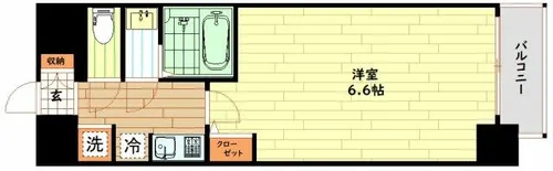 大阪府大阪市中央区内久宝寺町3丁目【マンション】の間取り