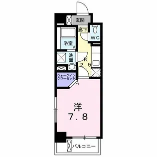 ボスカート F.【5階】の間取り