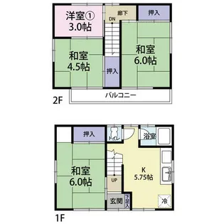 兵庫県神戸市東灘区北青木2丁目【一戸建】の間取り
