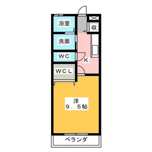 Sun Court Ⅱ【2階】の間取り