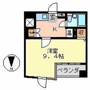 1Kの間取り画像