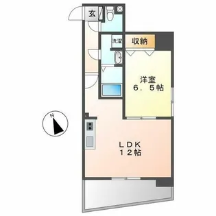 La Facade ラ・ファサード【8階】の間取り