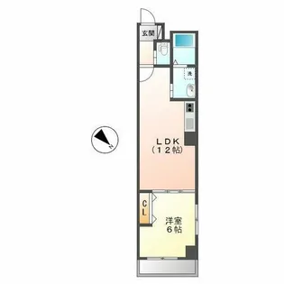 フェリシダージ鶴舞【2階】の間取り