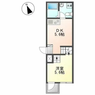 ピアチェーレ新栄【2階】の間取り