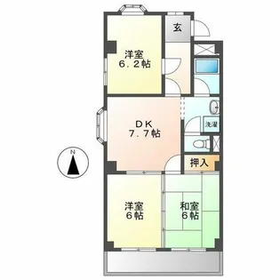 グランドハイム【2階】の間取り