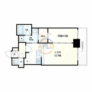 LaCASA京橋【10階】の間取り