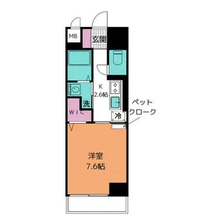 ホワイトメゾン新栄【2階】の間取り