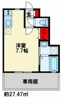 サムゴールド【102号室】の間取り
