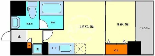LaCASA京橋【2階】の間取り