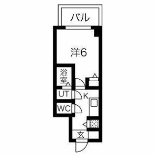 エスリード ザ・グラン天六【8階】の間取り