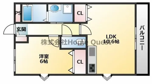 スペイシア友貴【1階】の間取り