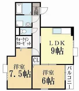 セジュールリンデン【1階】の間取り