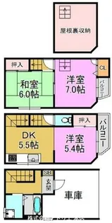 大阪府東大阪市中鴻池町1丁目【一戸建】の間取り