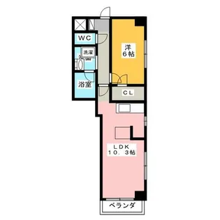 エステムプラザ名古屋DC2027【10階】の間取り