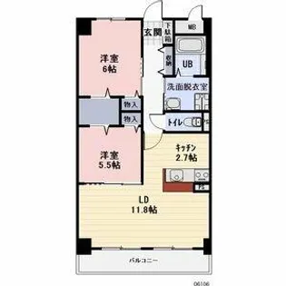 Bonheur・cle’【103号室】の間取り