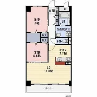 Bonheur・cle’【103号室】の間取り