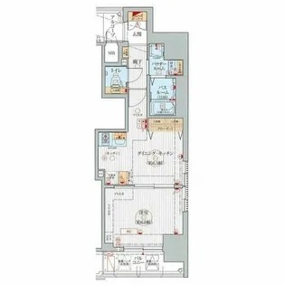 エステムプラザ名古屋駅前プライムタワー【3階】の間取り