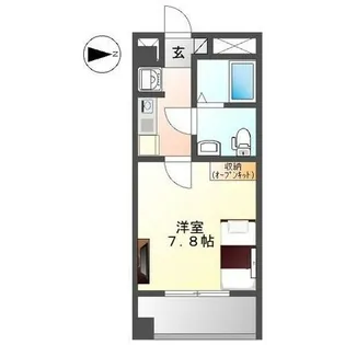 リバパレス鶴舞【8階】の間取り