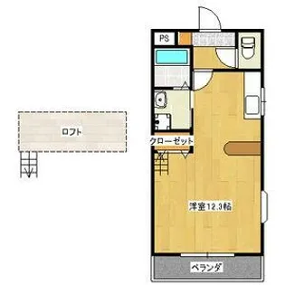 サニーフラット瑞穂【2階】の間取り