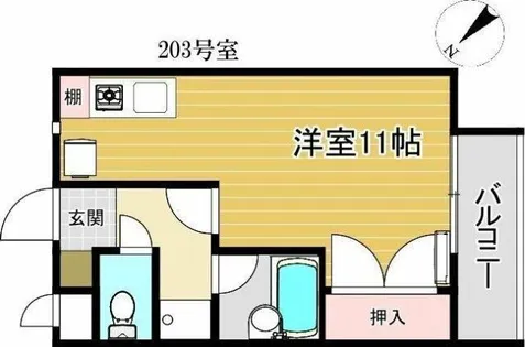 PLEAST清水【4階】の間取り