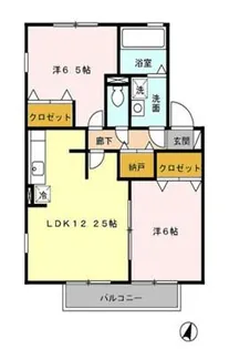 レジデンス黒沢台【1階】の間取り