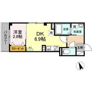 エテルノ幅下【1階】の間取り