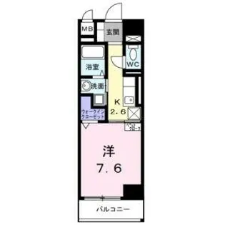 ホワイトメゾン新栄【2階】の間取り