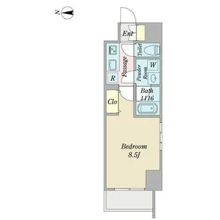 プロシード金山3【4階】の間取り