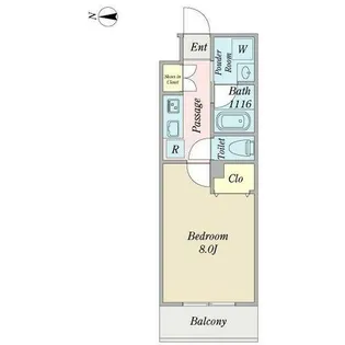 プロシード金山3【8階】の間取り