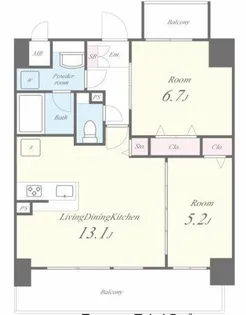 コンフォート城西【10階】の間取り