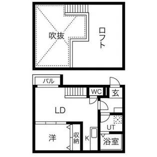 Ampio八田【1階】の間取り