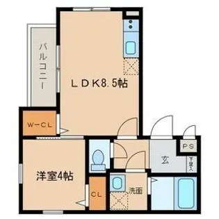 LeoAries【2階】の間取り