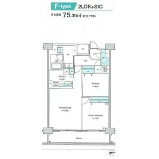 ロイジェント日吉Ⅱ【9階】の間取り