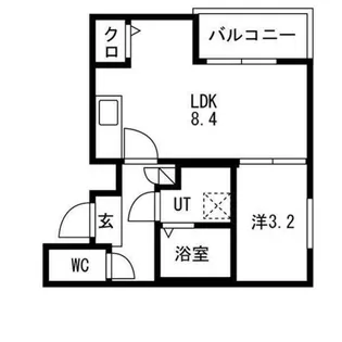 MOVE八田SOUTH【2階】の間取り