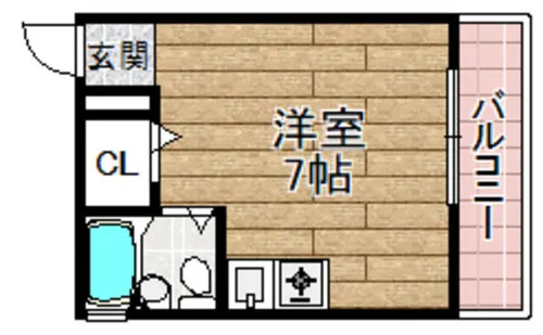 西尾マンション【202号室】の間取り