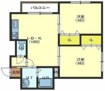 トータス亀田【3階】の間取り