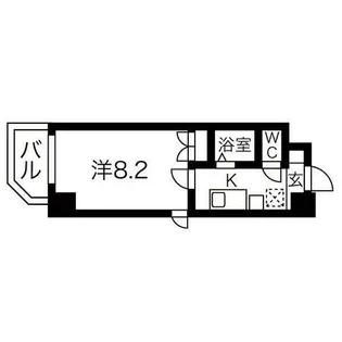 プログレッソ鶴舞【6階】の間取り