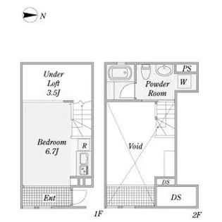 コモンツリー名駅西【102号室】の間取り