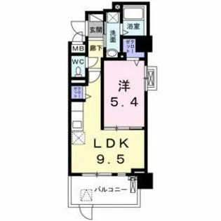 クラシェス深江【5階】の間取り