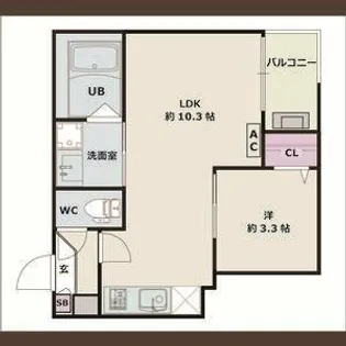 Jack komotohommachiⅡ【201号室】の間取り