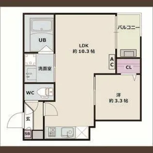 Jack komotohommachiⅡ【2階】の間取り