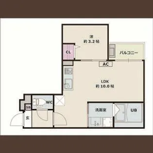 Jack komotohommachiⅡ【2階】の間取り