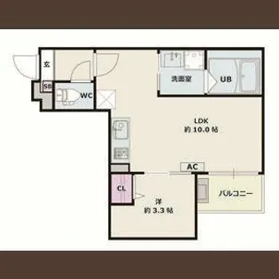 Jack komotohommachiⅠ【203号室】の間取り