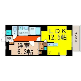 P-SQUAREShumoku【8階】の間取り