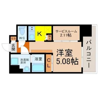 エステシア上前津【4階】の間取り