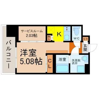 エステシア上前津【7階】の間取り