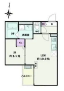 Jack soneⅠ【3階】の間取り