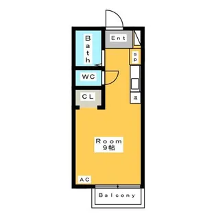 サンリバー宮前【1階】の間取り