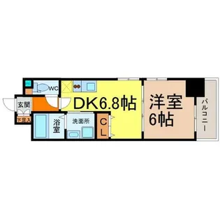 エステムプラザ名古屋駅前プライムタワー【12階】の間取り