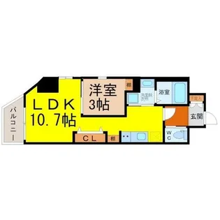 フェリス浄心【8階】の間取り